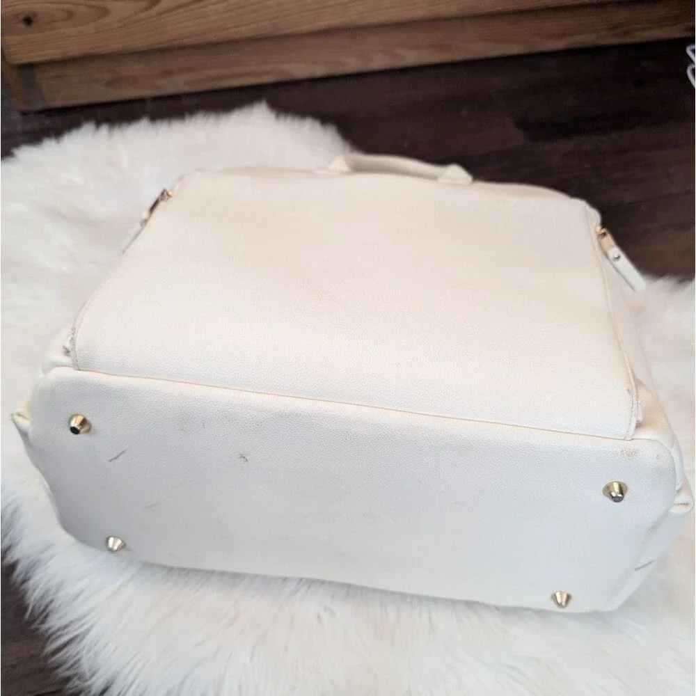 Ayla & Co Full-Size Diaper Bag Backpack White Ivory